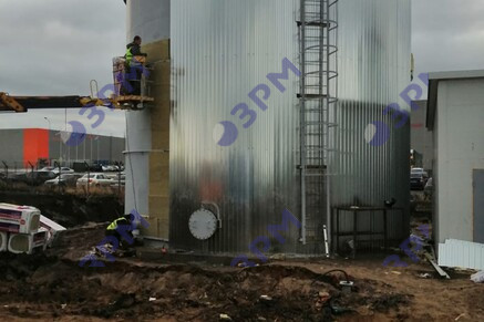 РВС-500 м3 для противопожарного запаса воды в Екатеринбурге - Опытный завод резервуаров и металлоконструкций